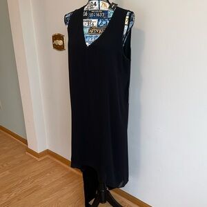 Black high low dress